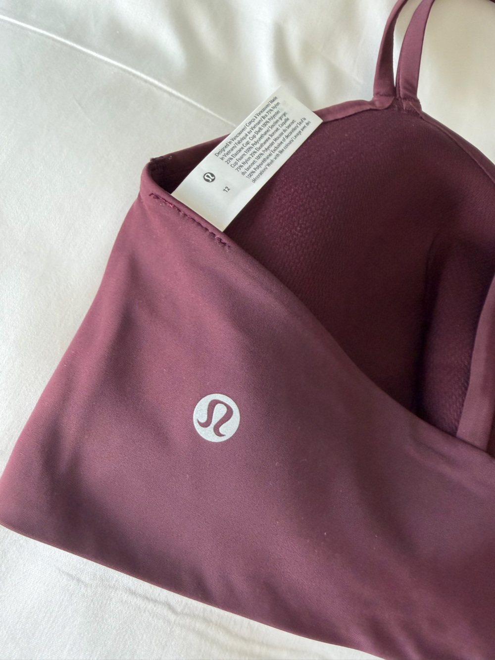 NWT Lululemon Athletica sports bra. Like A Cloud. B/C cup. Sz 12. Brand new! - Picture 7 of 16